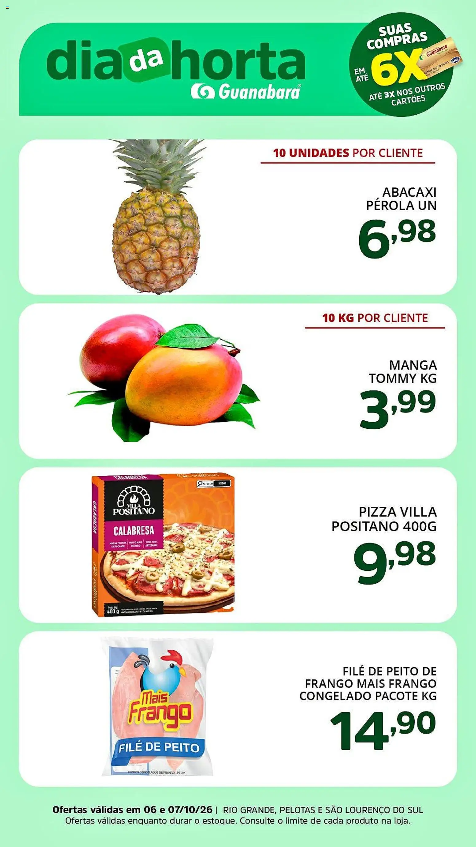 Pré-Visualização do folheto "Supermercado Guanabara - Ofertas da semana" da loja Supermercado Guanabara válido a partir de 06/10/2026