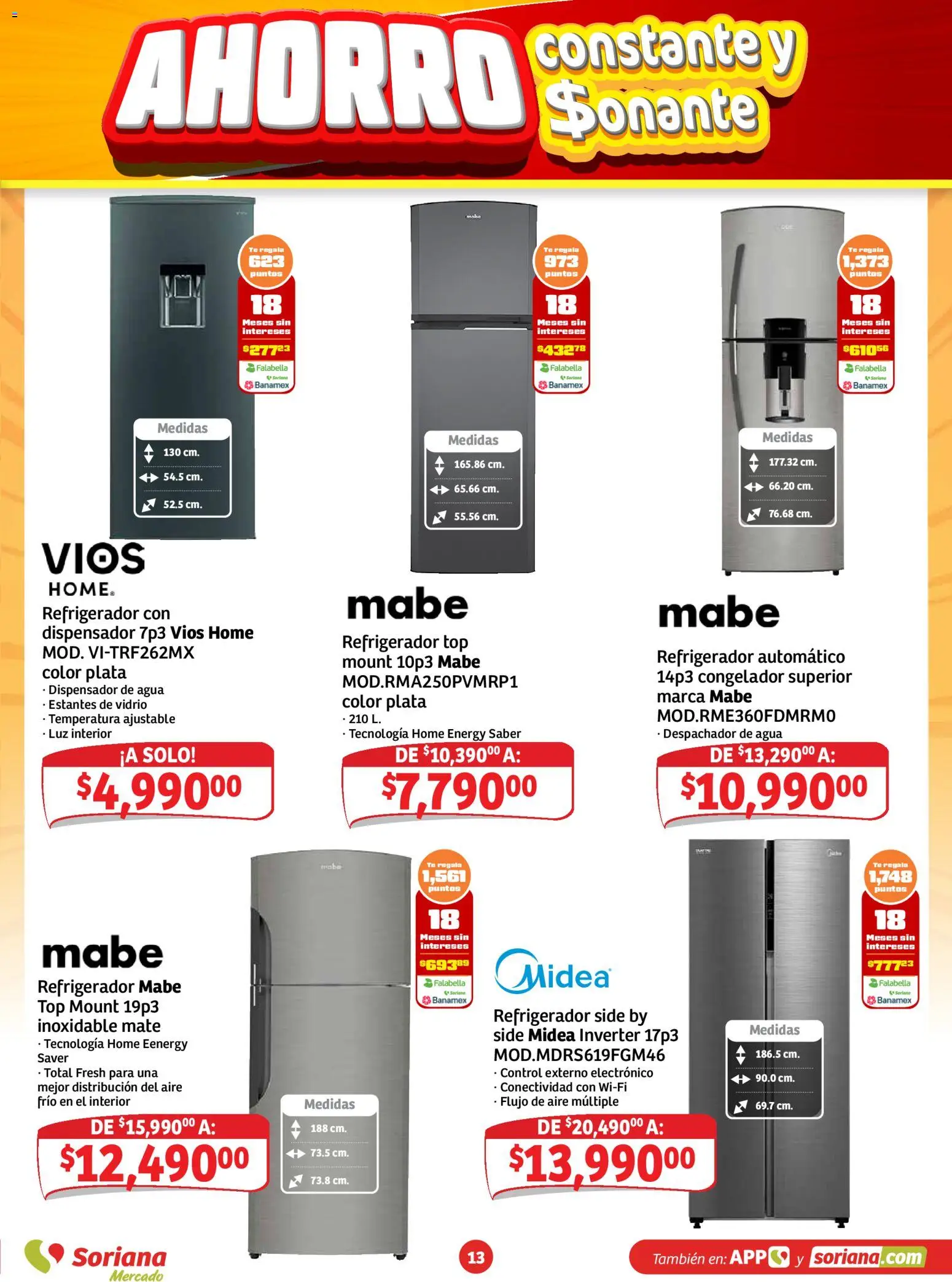 Vista previa las ofertas de la tienda Soriana - Soriana folleto Ahorro constante y sonante desde el 23/10/2026 