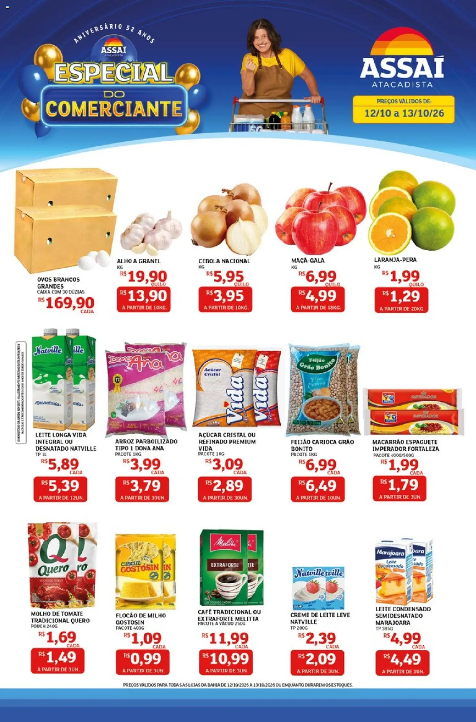 Pré-Visualização do folheto "Assaí Atacadista ofertas - BA" da loja Assaí Atacadista válido a partir de 12/10/2026