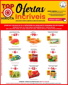 Pré-Visualização do folheto "Hirota Food ofertas TV" da loja Hirota Food válido a partir de 15/10/2026