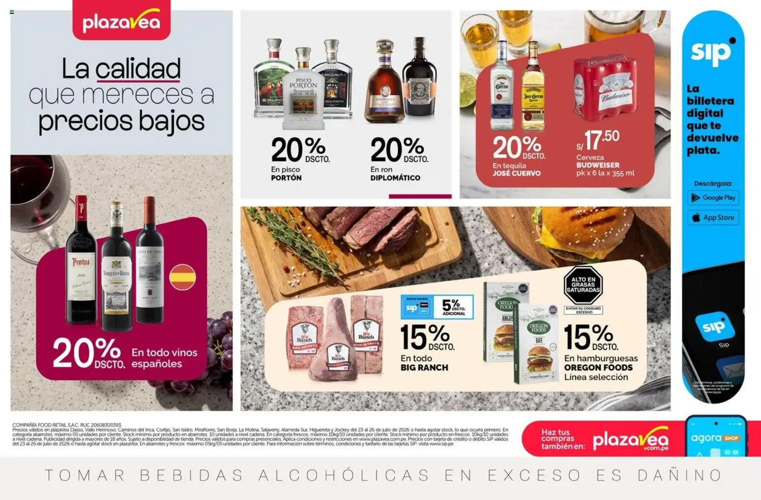 Vista previa de Catálogo Plaza Vea - AVISO TIENDAS SELECCIONADAS 4 de la tienda Plaza Vea válido desde 23/07/2026