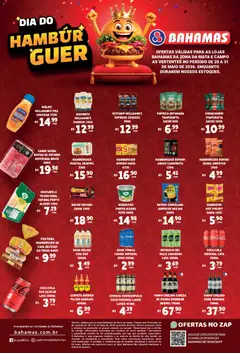 Pré-Visualização do folheto "Bahamas Supermercados ofertas Dia do Hamburguer" da loja Bahamas Supermercados válido a partir de 28/05/2026