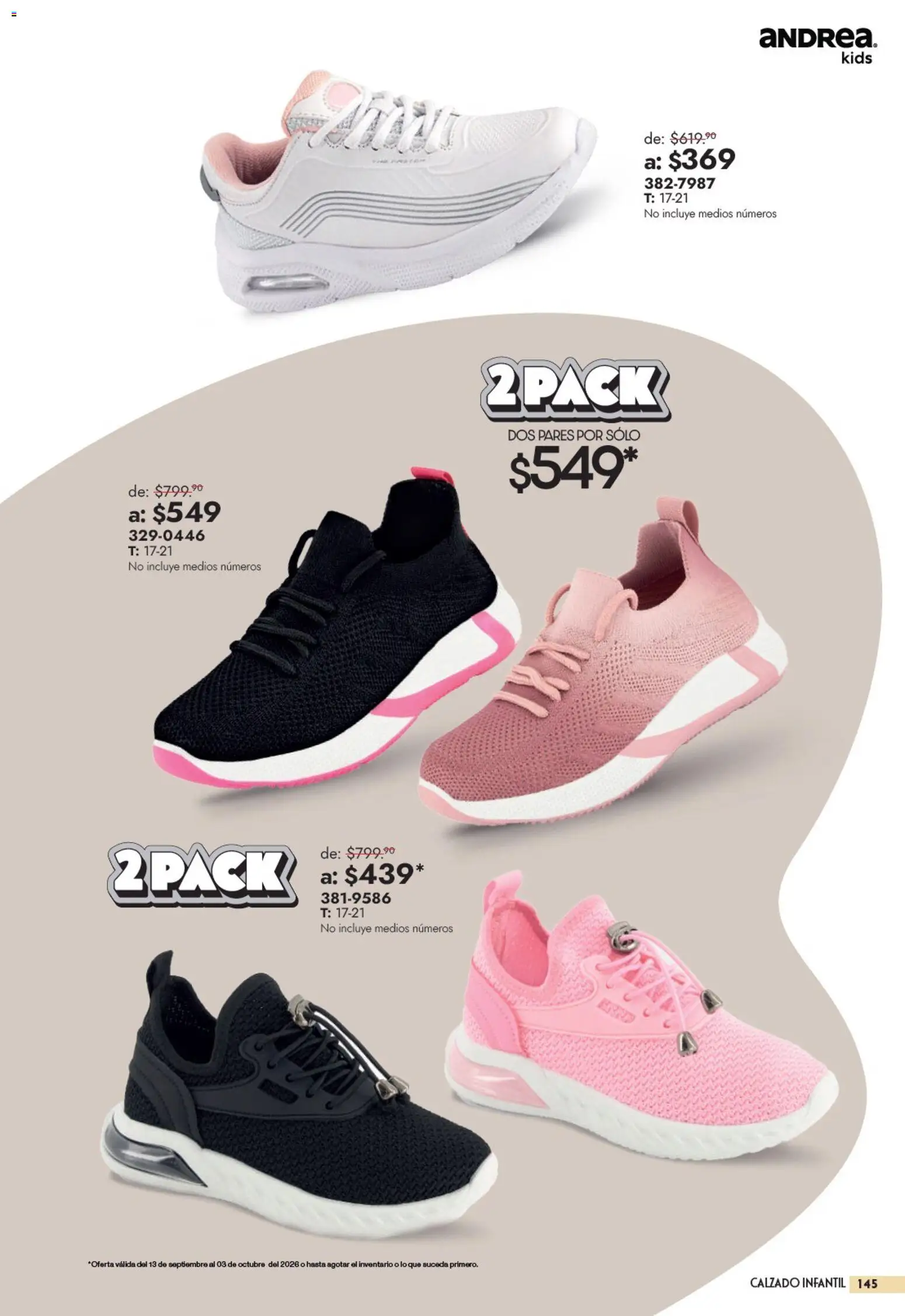 Vista previa las ofertas de la tienda Andrea - Andrea catálogo Outlet desde el 13/09/2026 