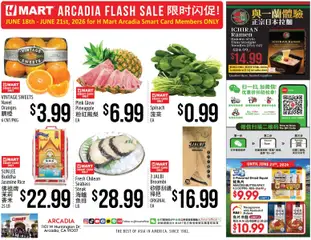 Ad Preview of Hmart Hmart ARCADIA FLASHSALE - Southern California from 06/18/2026