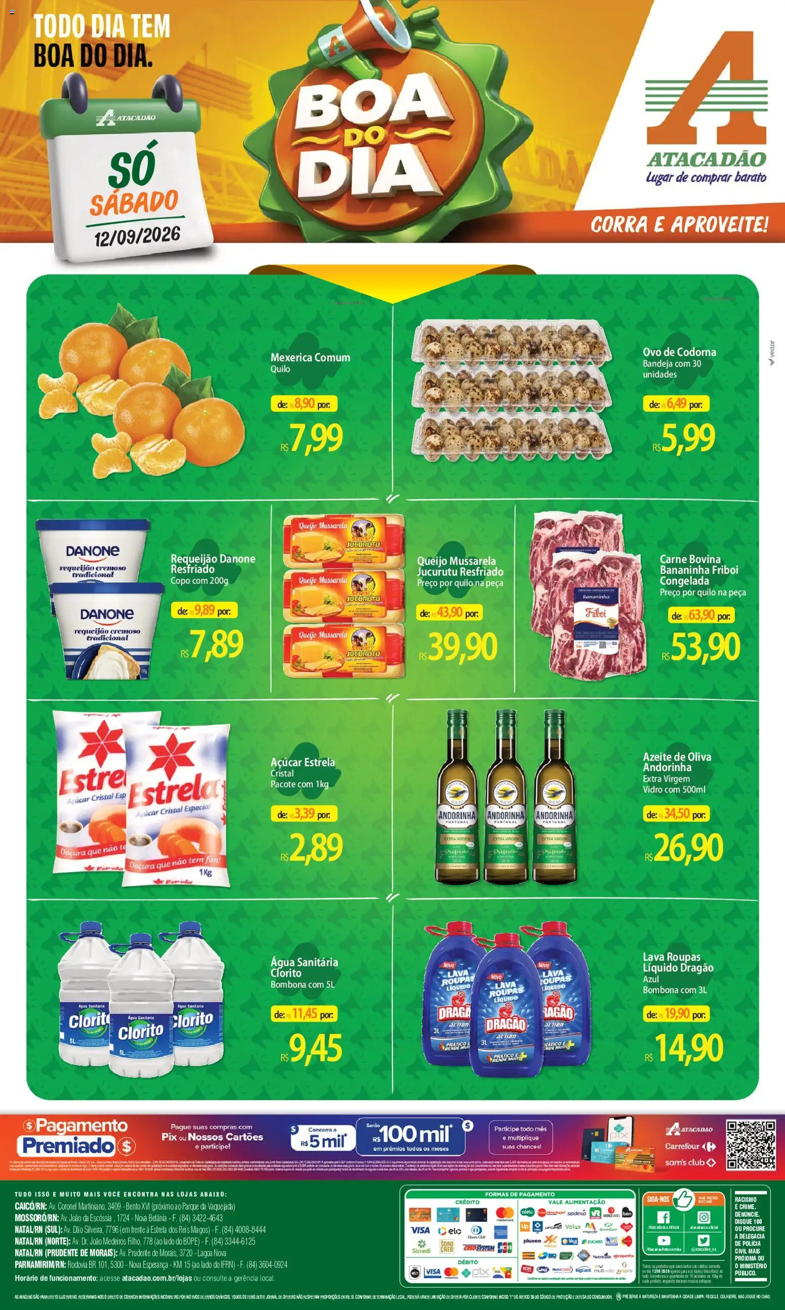 Pré-Visualização do folheto "Atacadão ofertas - RN" da loja Atacadão válido a partir de 12/09/2026