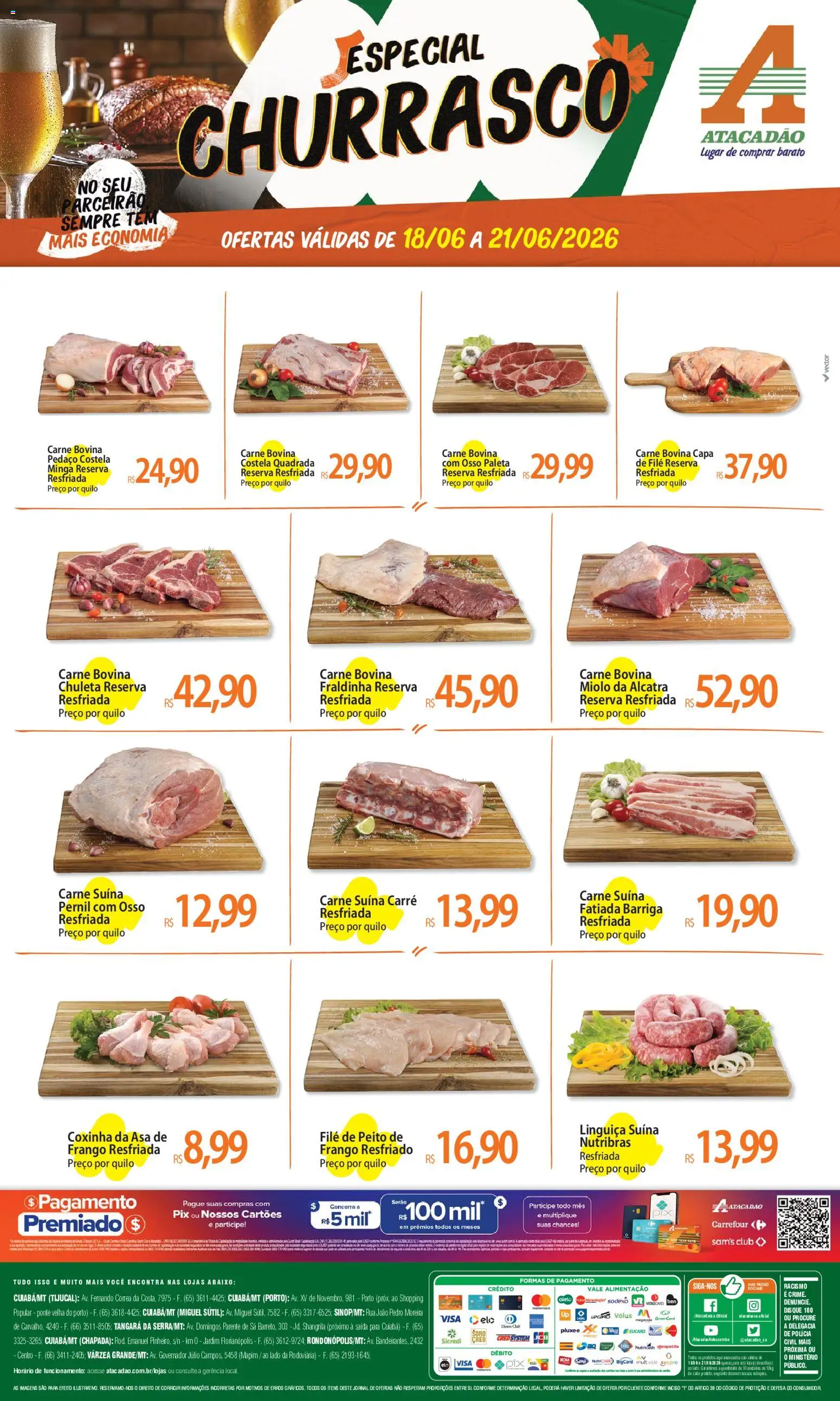Pré-Visualização do folheto "Atacadão ofertas - MT" da loja Atacadão válido a partir de 18/06/2026