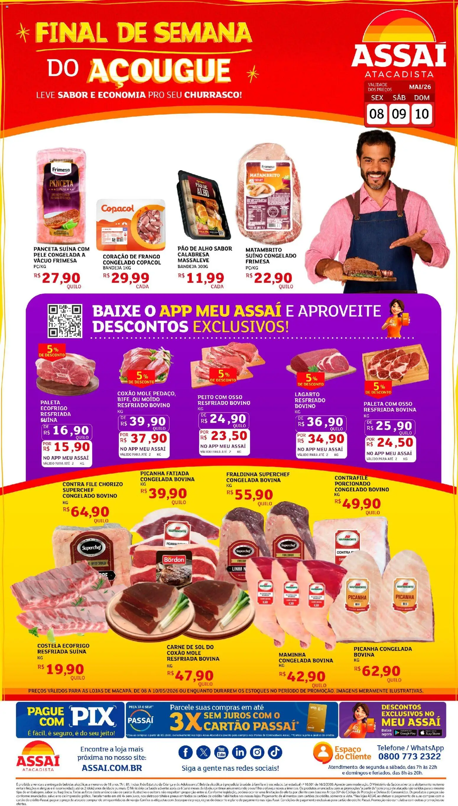 Pré-Visualização do folheto "Assaí Atacadista ofertas - AP" da loja Assaí Atacadista válido a partir de 08/05/2026