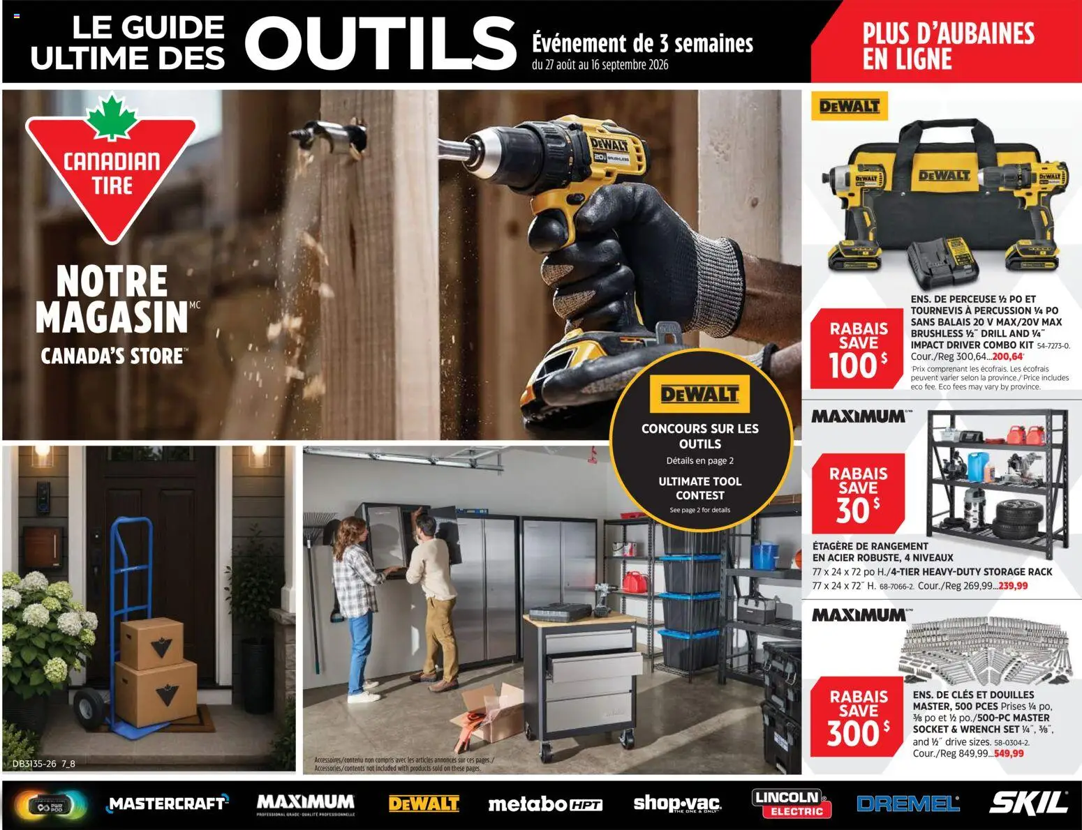 Preview of leaflet Canadian Tire circulaire - Le guide ultime des outils from shop Canadian Tire is valid from Aug 27, 2026