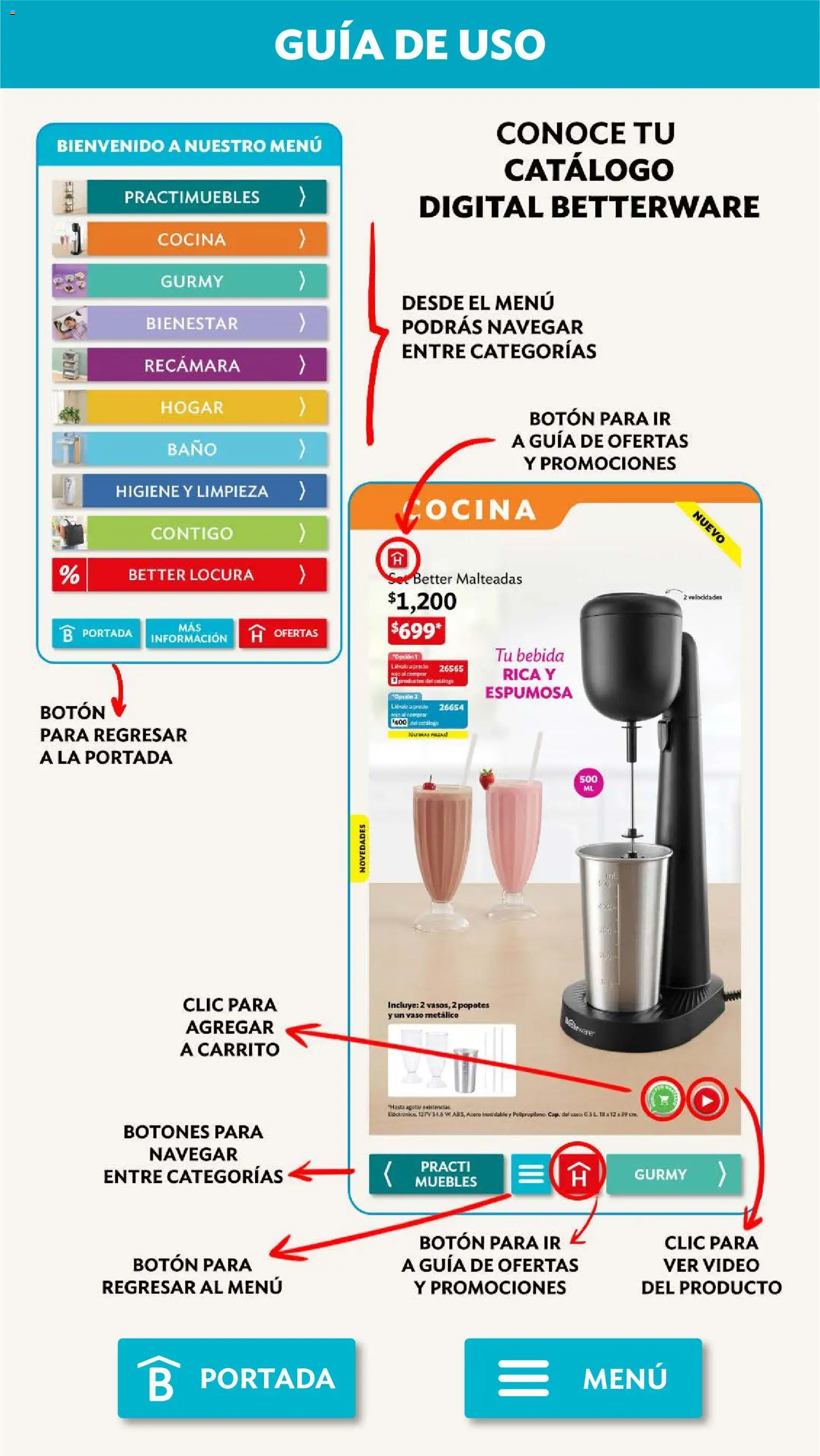 Vista previa las ofertas de la tienda Betterware - Betterware campaña 10 2026 desde el 28/09/2026 - Video, Cocina, Baño
