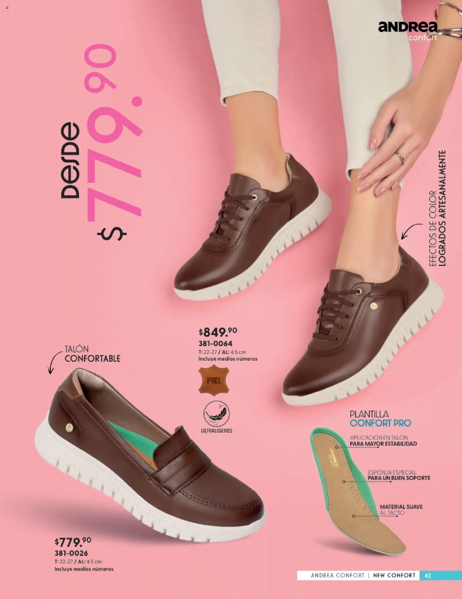 Vista previa las ofertas de la tienda Andrea - Andrea catálogo Calzado Confort desde el 24/05/2026 - Esponja
