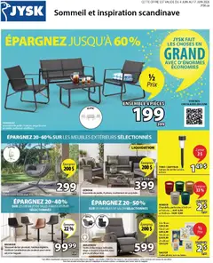 Un aperçu du dépliant JYSK circulaire du magasin JYSK est valide à partir 4 juin 2026