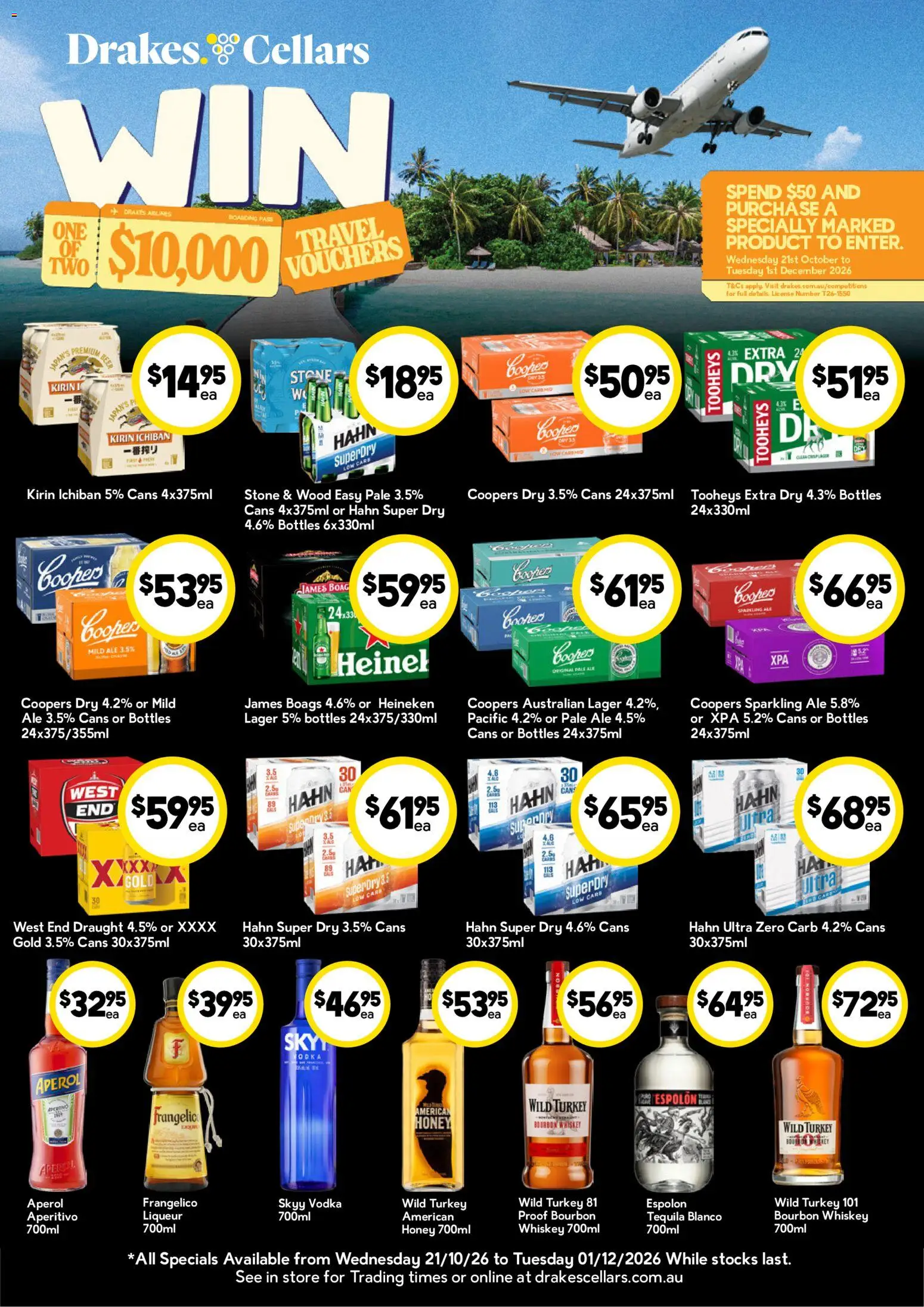 Preview of catalogue Drakes catalogue Cellars from shop Drakes valid 21/10/2026