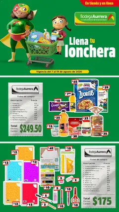 Vista previa las ofertas de la tienda Bodega Aurrerá - Bodega Aurrerá folleto Llena tu lonchera desde el 07/08/2026 