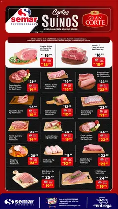 Pré-Visualização do folheto "Semar Supermercado ofertas Suínos" da loja Semar Supermercado válido a partir de 15/09/2026