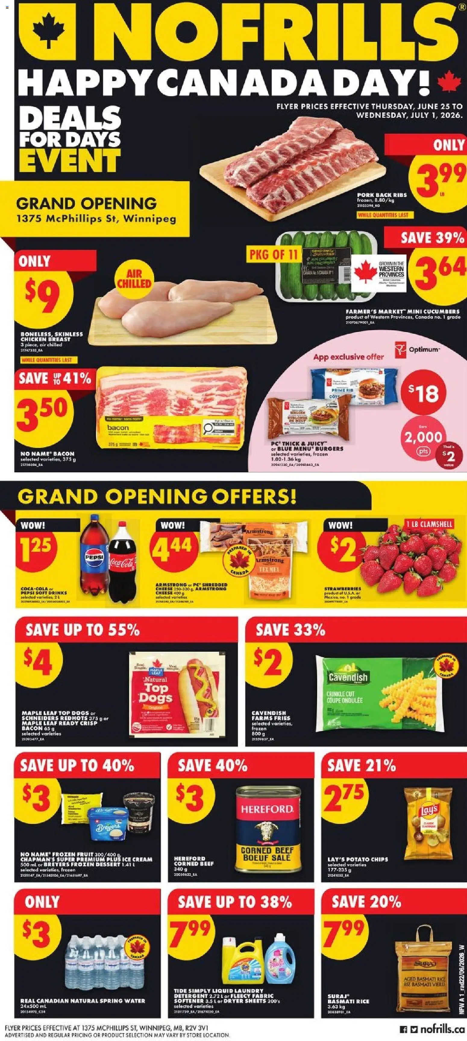 Preview of leaflet No Frills weekly flyer - AB from shop No Frills is valid from Jun 25, 2026