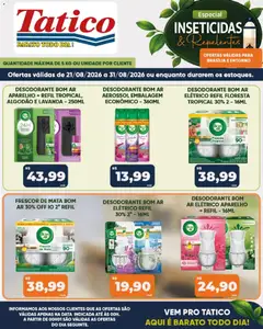 Pré-Visualização do folheto "Tatico ofertas Inseticidas" da loja Tatico válido a partir de 21/08/2026