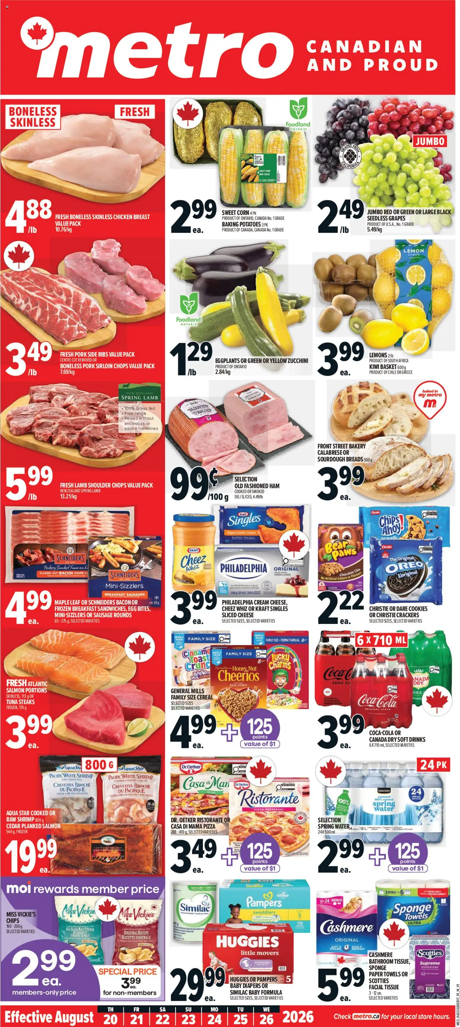 Preview of leaflet Metro weekly flyer / circulaire from shop Metro is valid from Aug 20, 2026