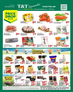 Un aperçu du dépliant T&T Supermarket weekly flyer / circulaire du magasin T&T Supermarket est valide à partir 3 juill. 2026