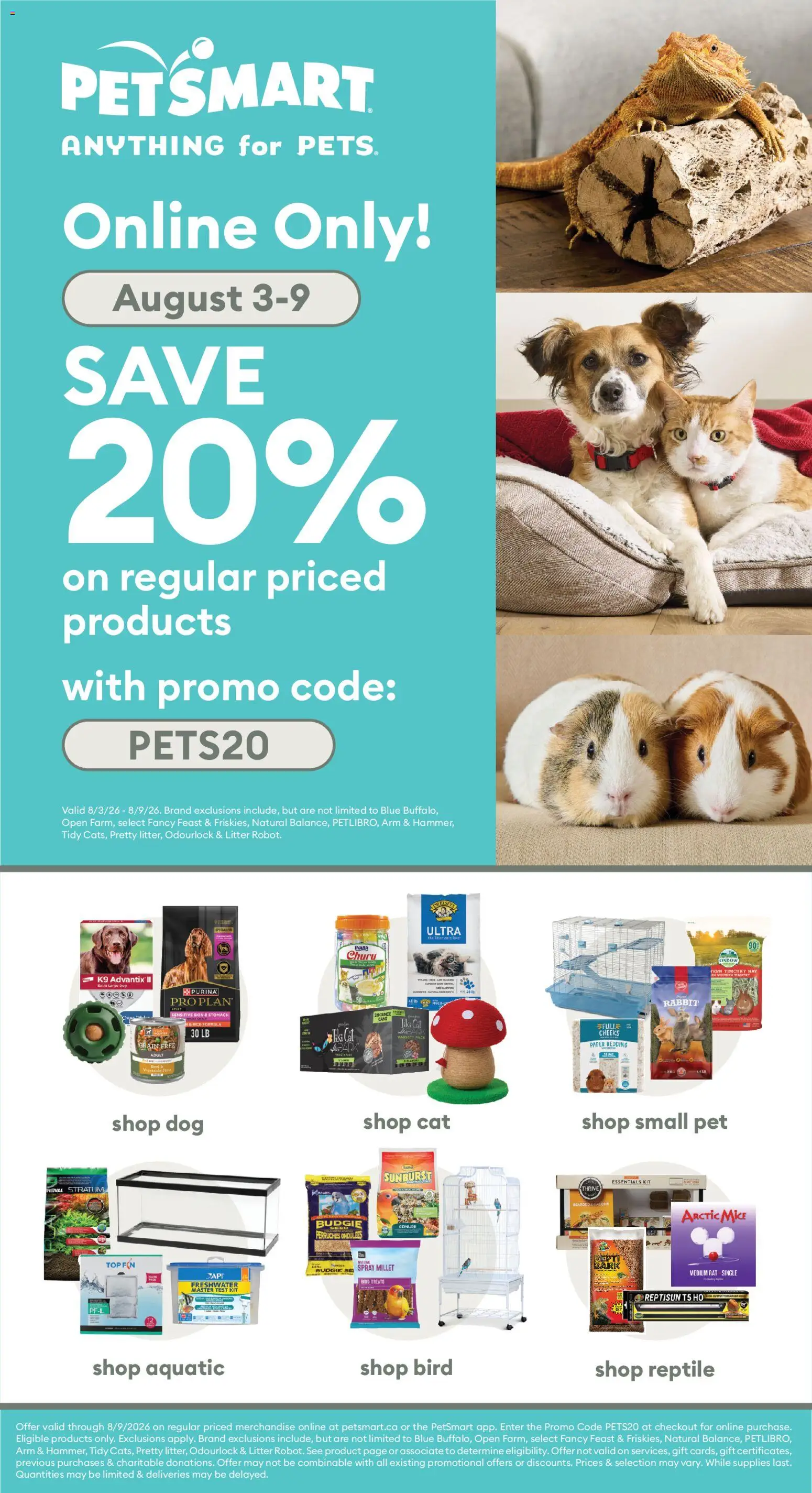 Preview of leaflet Petsmart - Weekend Flyer from shop Petsmart is valid from Aug 03, 2026
