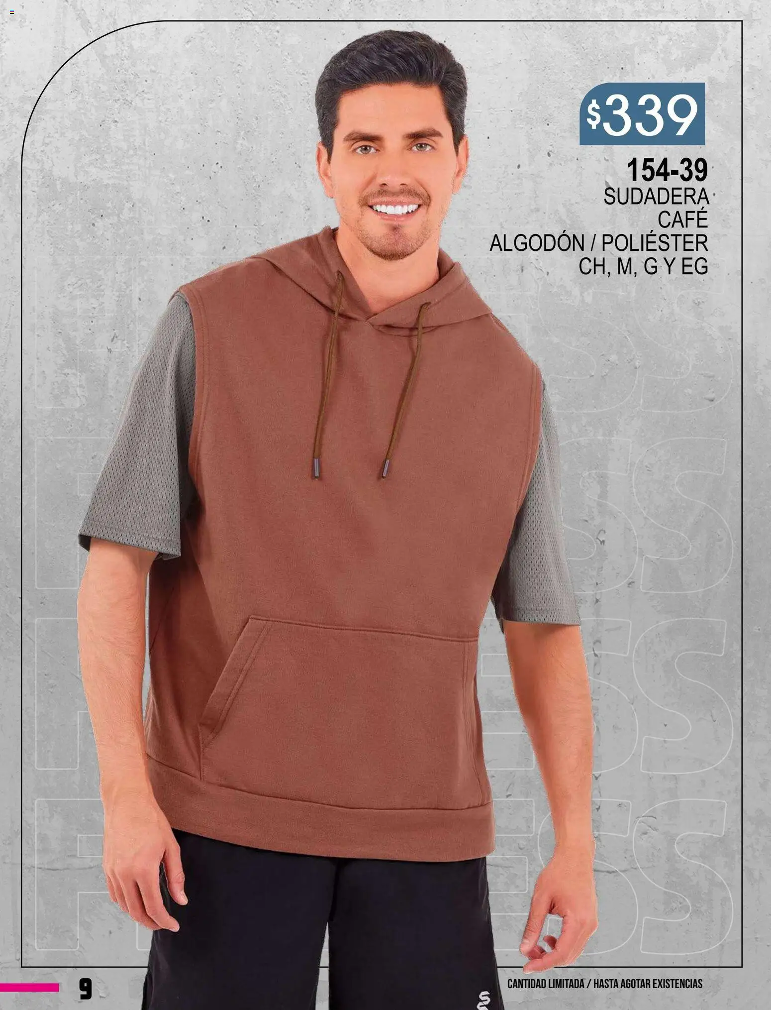 Vista previa las ofertas de la tienda Cklass - Catálogo Especial Supersport Caballero desde el 08/01/2026 - Café, Sudadera, Algodón