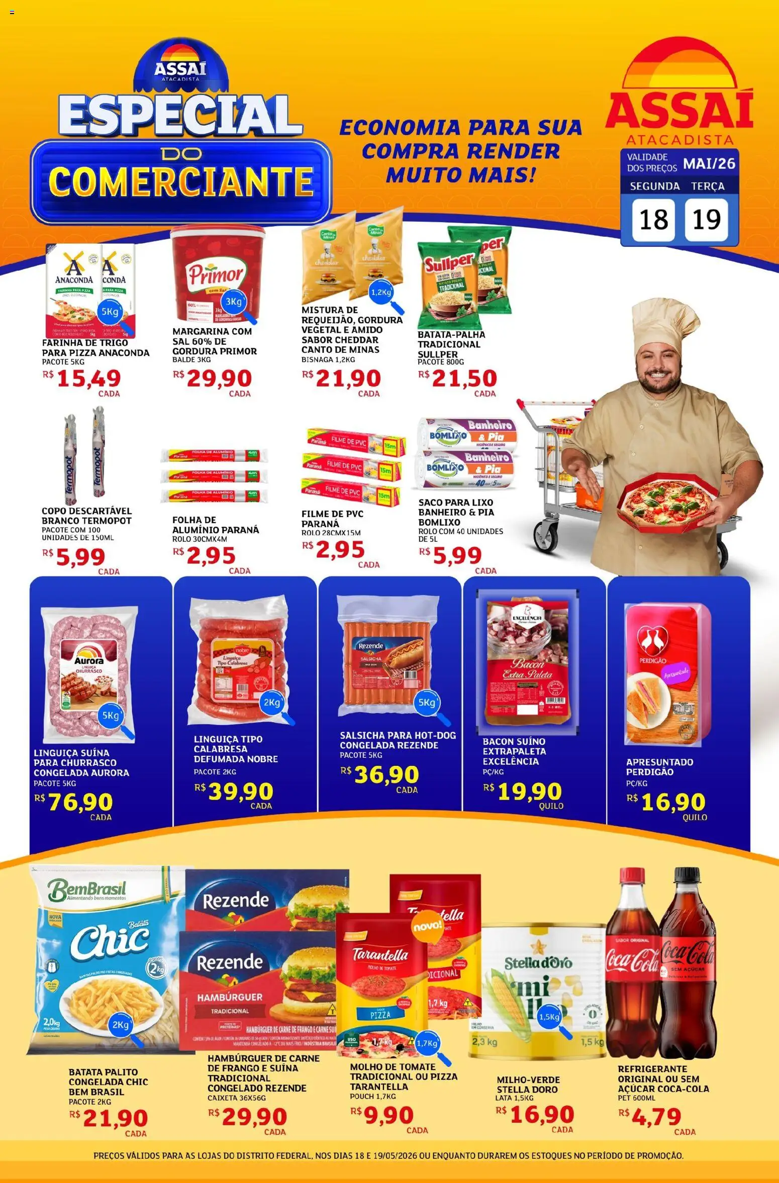 Pré-Visualização do folheto "Assaí Atacadista ofertas - DF" da loja Assaí Atacadista válido a partir de 18/05/2026