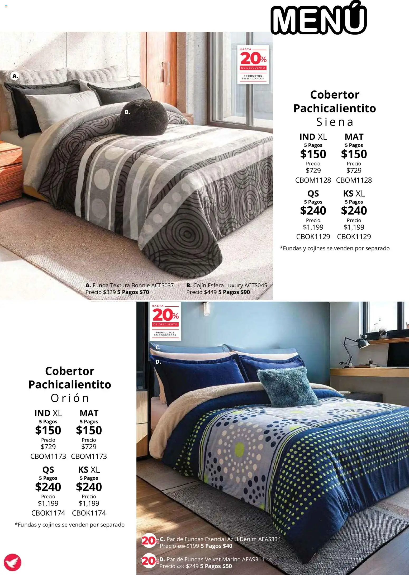 Vista previa las ofertas de la tienda Colchas Concord - Colchas Concord catálogo Colección Cobertor desde el 01/08/2026 