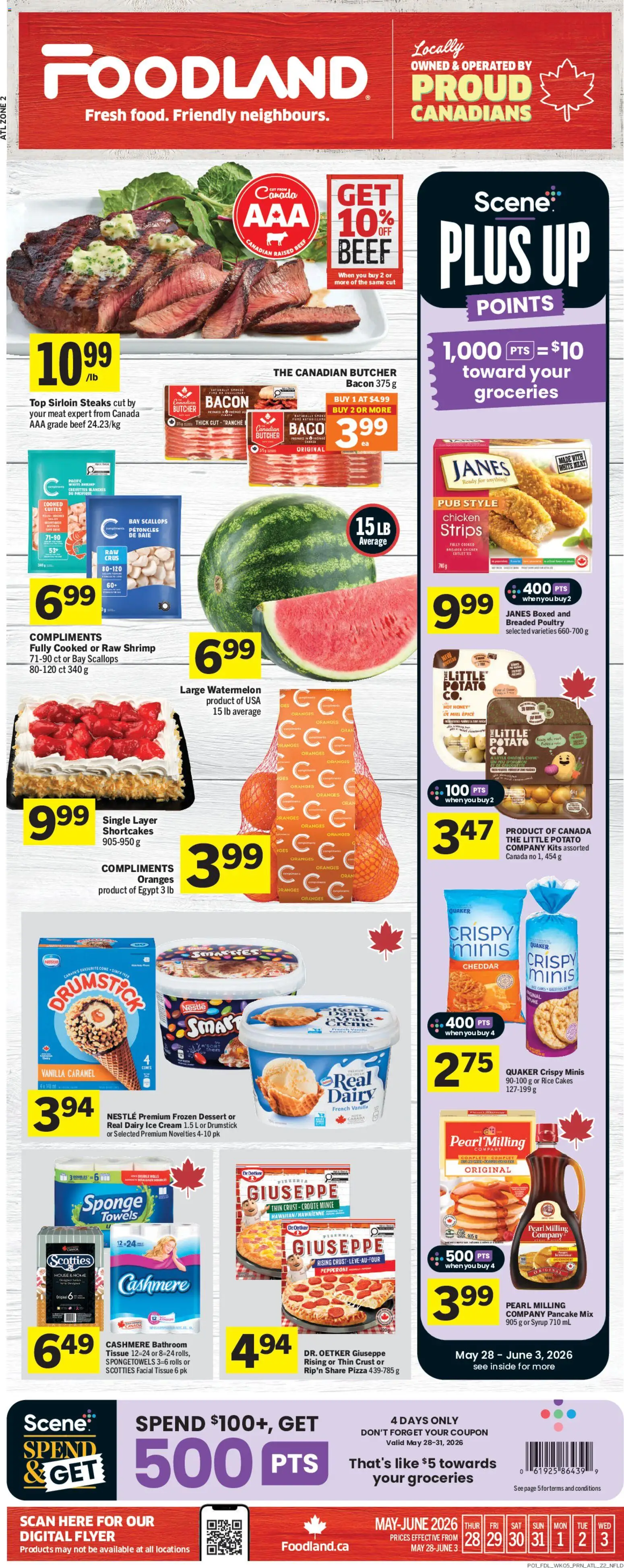 Preview of leaflet Foodland weekly flyer / circulaire from shop Foodland is valid from May 28, 2026