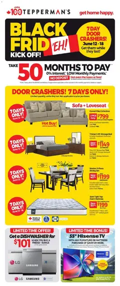Preview of leaflet Tepperman's weekly flyer / circulaire from shop Tepperman's is valid from Jun 12, 2026