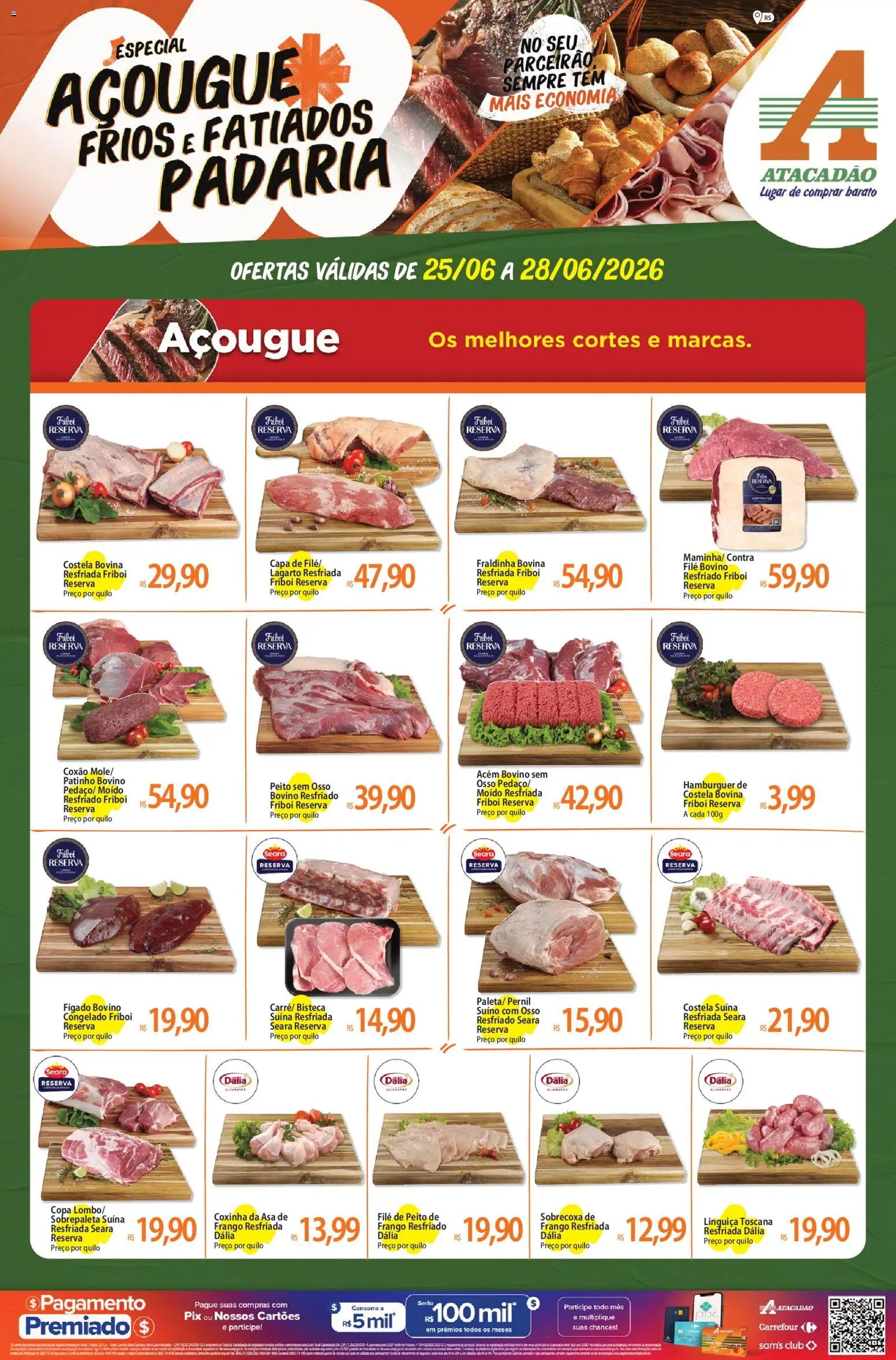 Pré-Visualização do folheto "Atacadão ofertas - RS" da loja Atacadão válido a partir de 25/06/2026