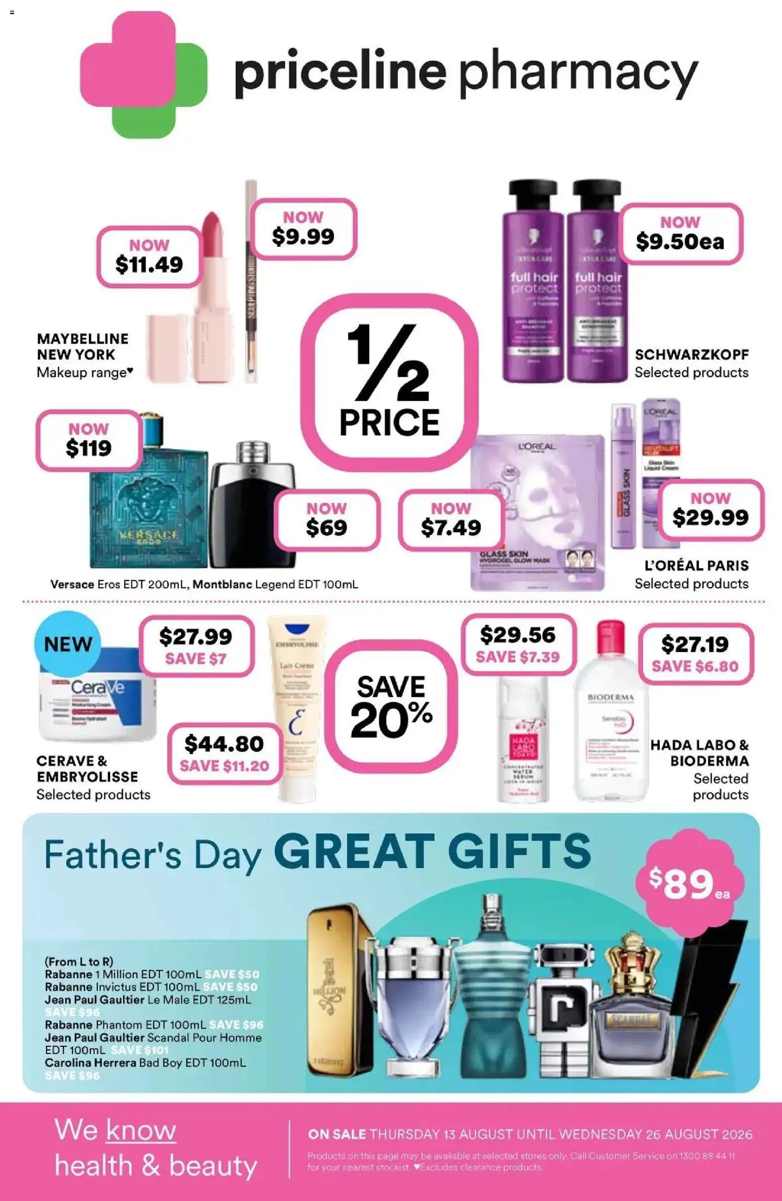 Preview of catalogue Priceline Pharmacy catalogue Mt Waverley from shop Priceline Pharmacy valid 13/08/2026 - Makeup
