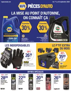 Un aperçu du dépliant NAPA Auto Parts circulaire du magasin NAPA Auto Parts est valide à partir 1 sept. 2026