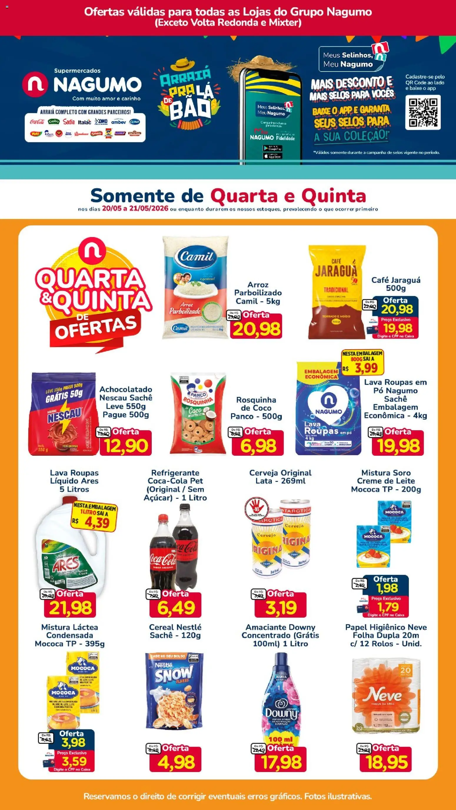 Pré-Visualização do folheto "Nagumo ofertas Quarta e Quinta" da loja Nagumo válido a partir de 20/05/2026