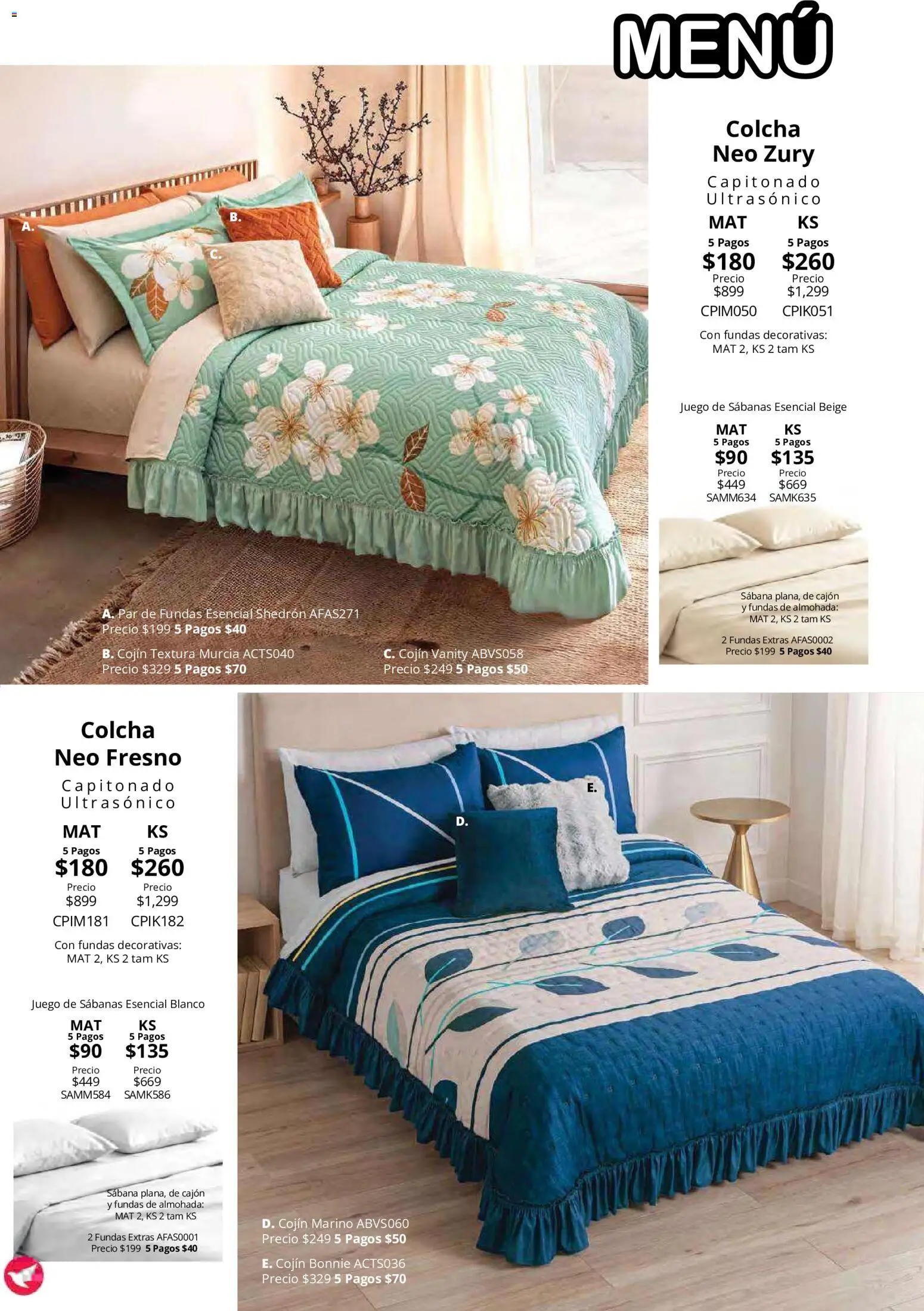 Vista previa las ofertas de la tienda Colchas Concord - Colchas Concord catálogo desde el 15/10/2026 