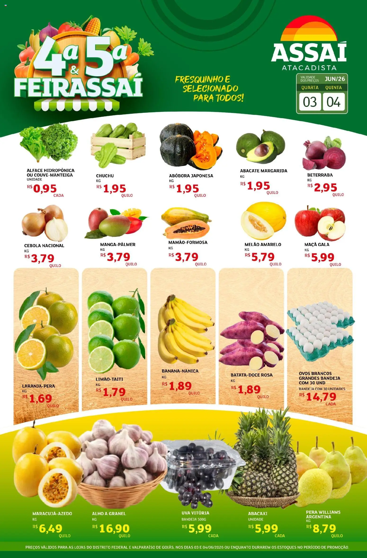 Pré-Visualização do folheto "Assaí Atacadista ofertas - DF" da loja Assaí Atacadista válido a partir de 03/06/2026