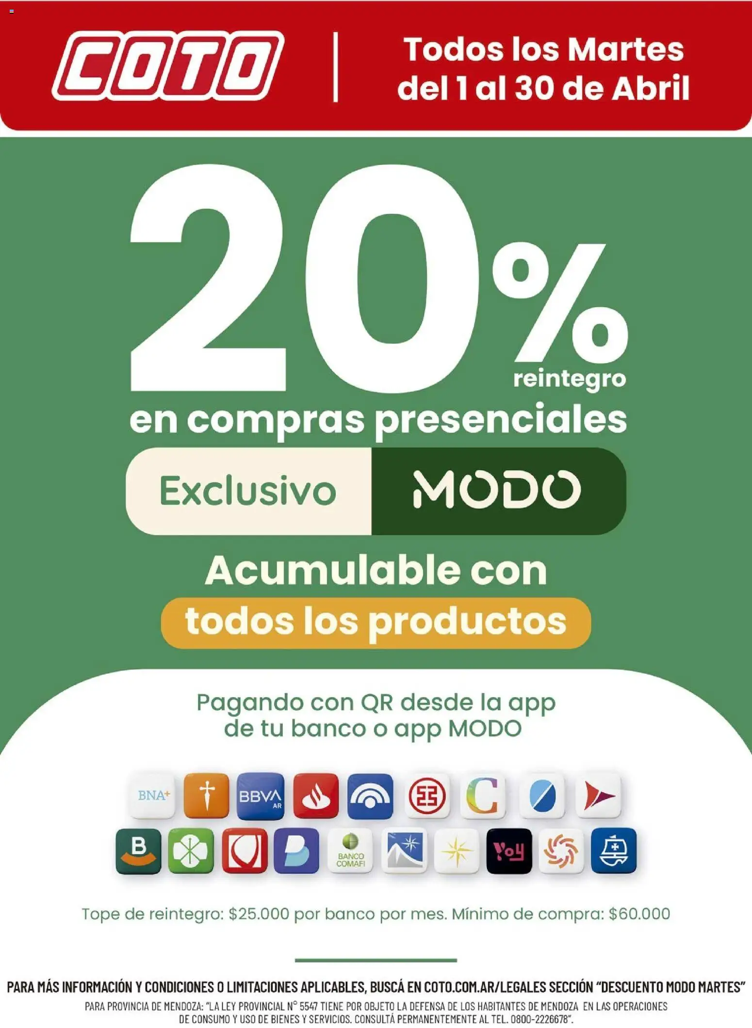 Vista previa del folleto de la tienda Coto válido desde el 01/04/2026 - Banco
