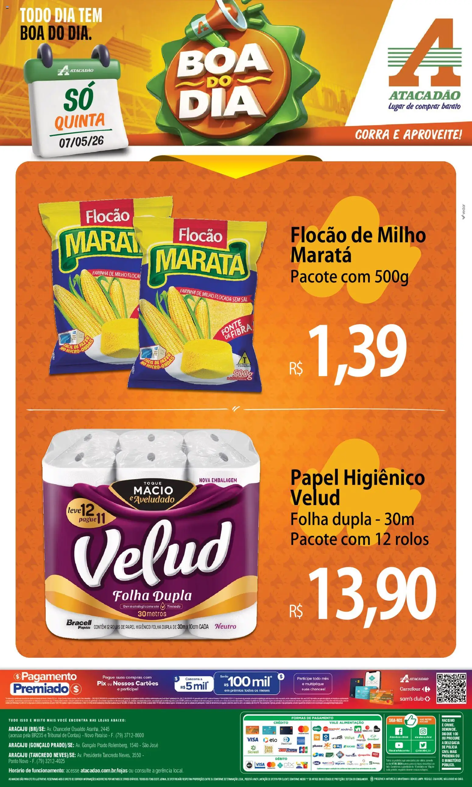 Pré-Visualização do folheto "Atacadão ofertas - SE" da loja Atacadão válido a partir de 07/05/2026