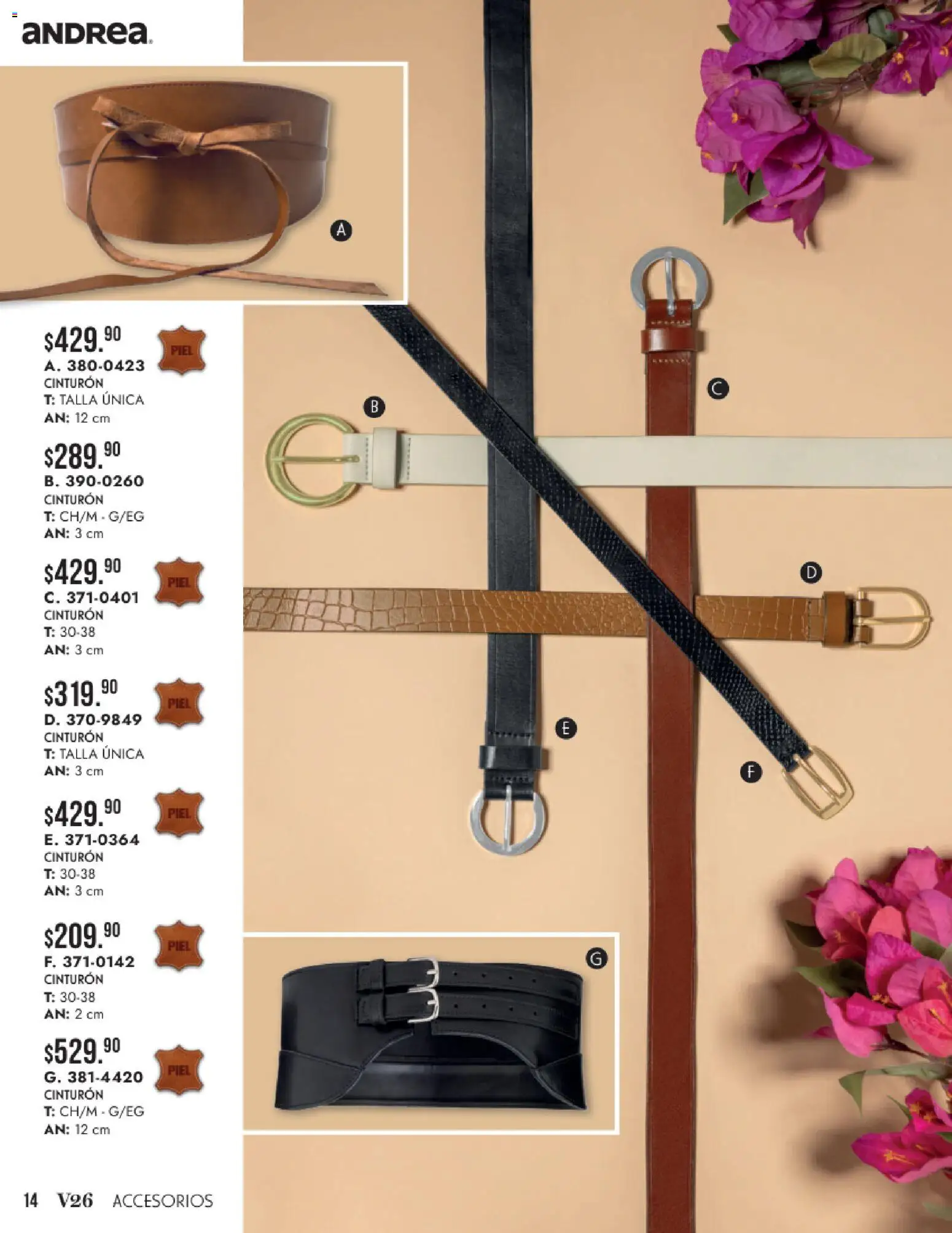 Vista previa las ofertas de la tienda Andrea - Andrea catálogo Accesorios para todos desde el 24/05/2026 