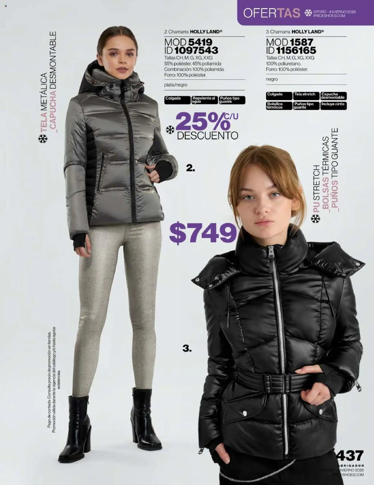 Vista previa las ofertas de la tienda Price Shoes - Price Shoes catálogo Abrigador desde el 16/09/2026 - Agua, Chamarra, Repelente, Guante
