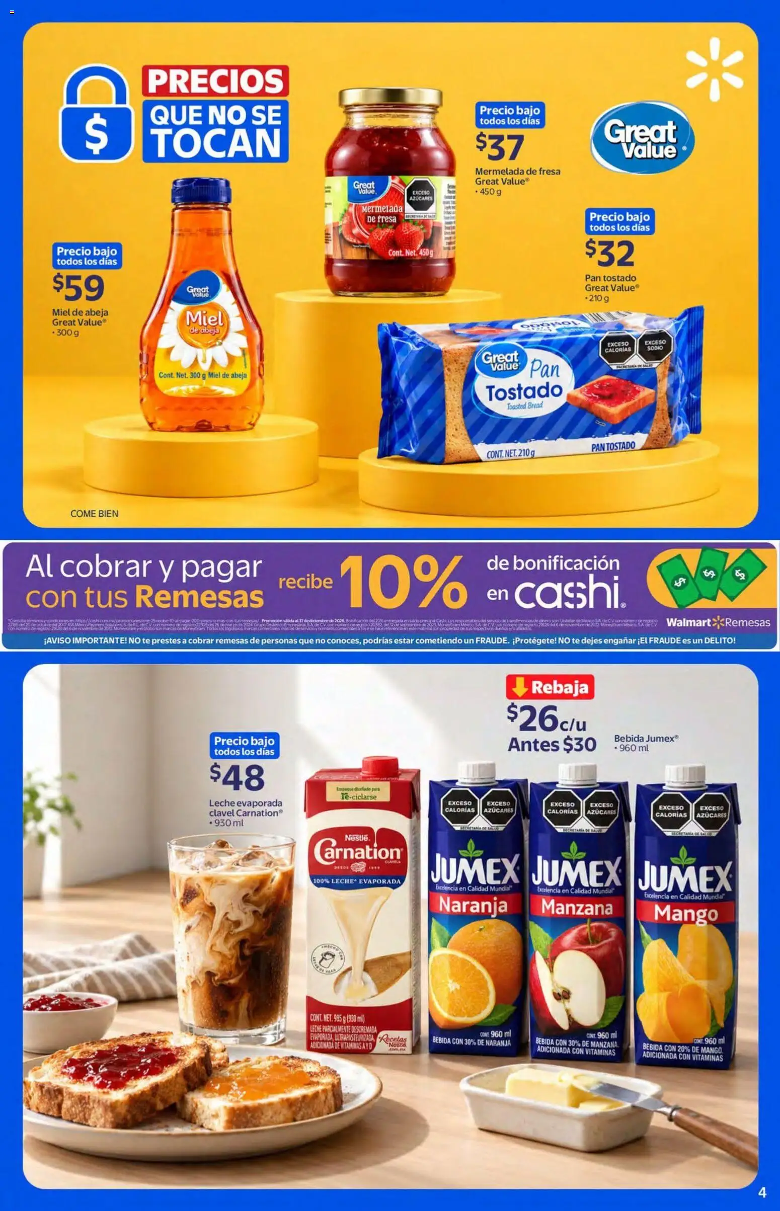 Vista previa las ofertas de la tienda Walmart - Walmart folleto Precios que no se tocan desde el 21/10/2026 