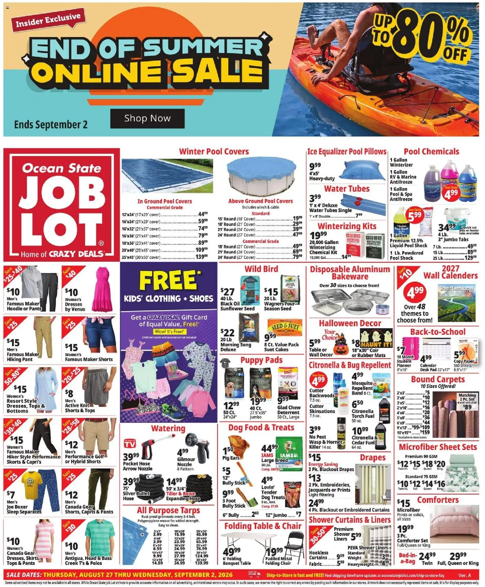 Ad Preview of Ocean State Job Lot Ocean State Job Lot Weekly Ad from 08/27/2026