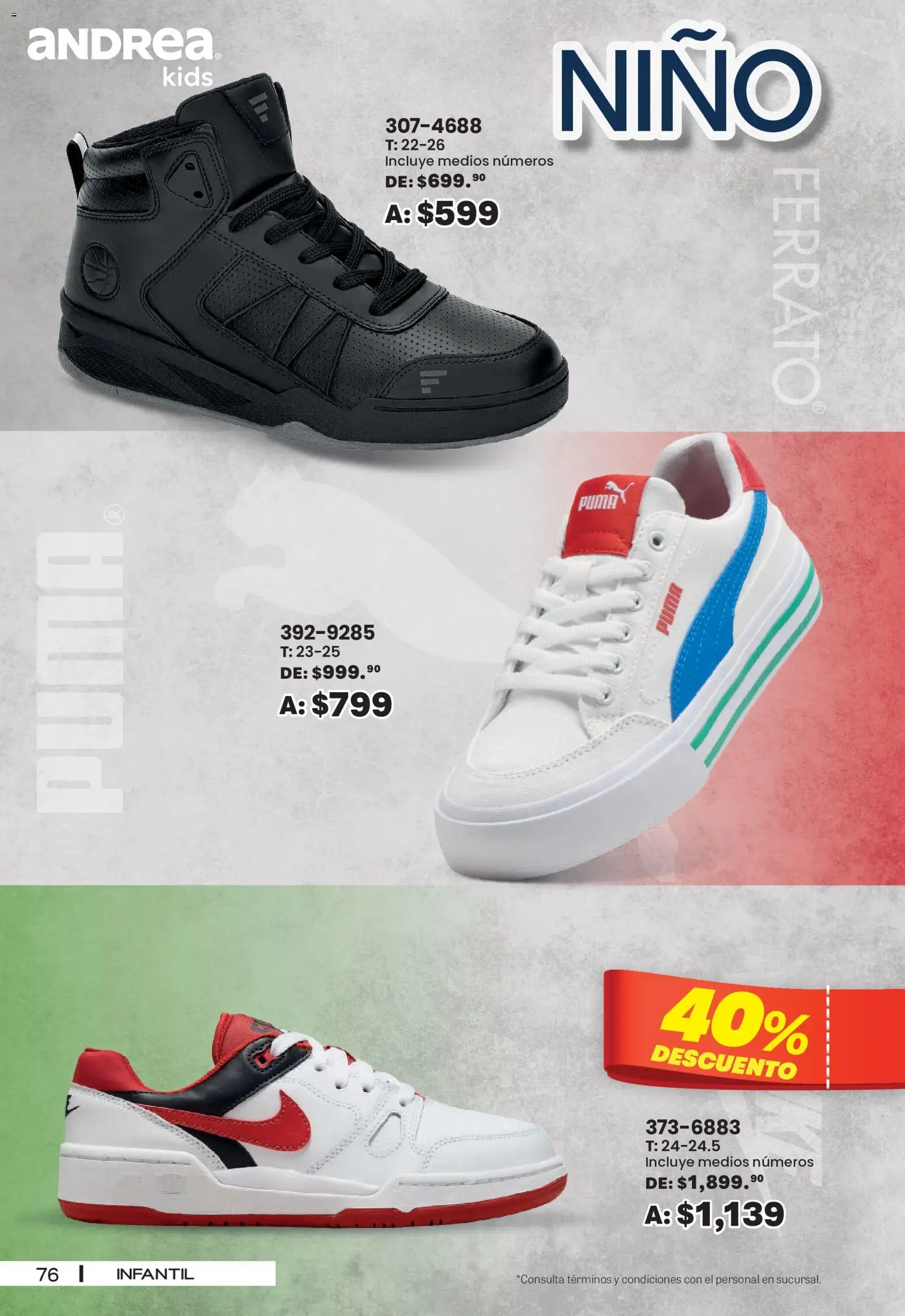 Vista previa las ofertas de la tienda Andrea - Andrea catálogo Sport desde el 30/08/2026 