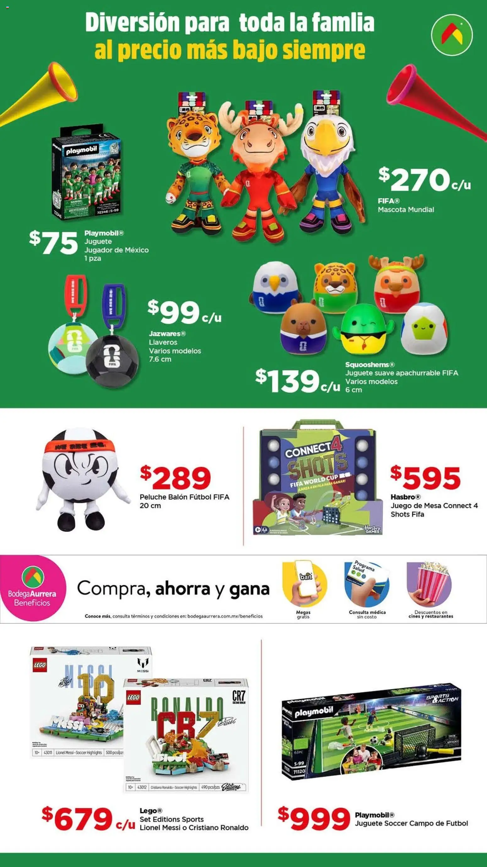 Vista previa las ofertas de la tienda Bodega Aurrerá - Bodega Aurrerá folleto Golazo desde el 05/06/2026 - Juego, LEGO, Mesa, Shot