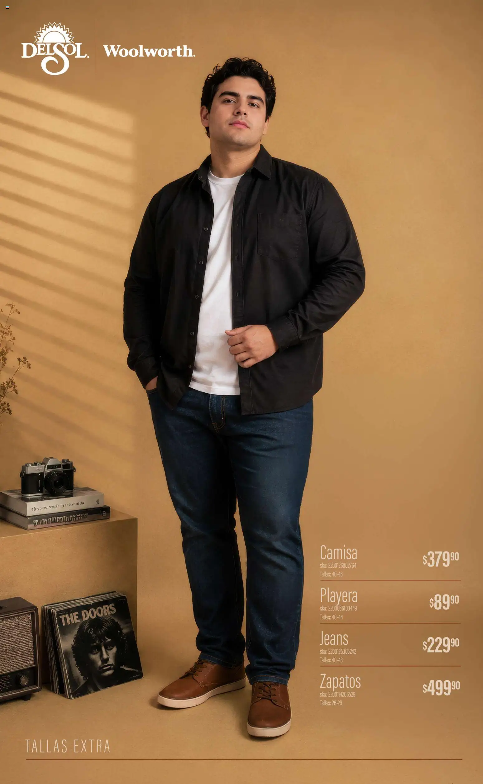 Vista previa las ofertas de la tienda Del Sol y Woolworth - Del Sol y Woolworth catálogo Luce el Otoño desde el 01/10/2026 - Zapatos, Playera, Camisa