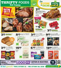 Preview of leaflet Thrifty Foods weekly flyer / circulaire from shop Thrifty Foods is valid from Oct 22, 2026