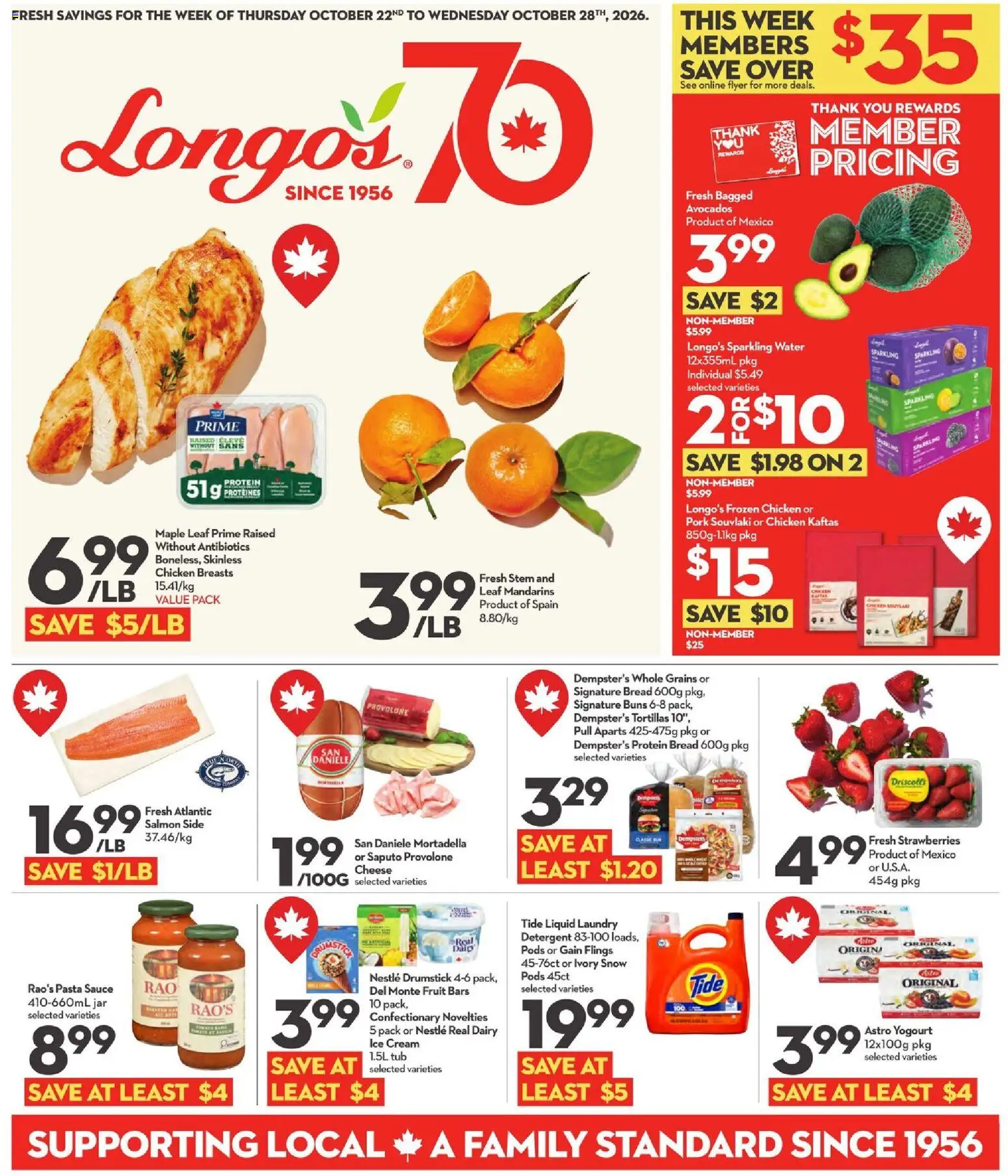 Preview of leaflet Longo's weekly flyer / circulaire from shop Longo's is valid from Oct 22, 2026