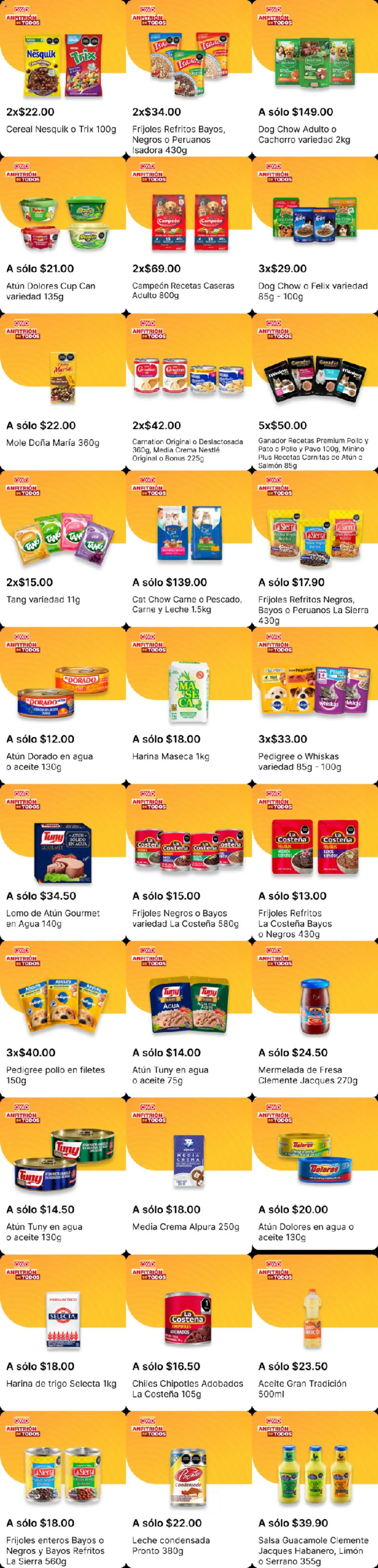 Vista previa las ofertas de la tienda OXXO - OXXO folleto desde el 21/05/2026 - Agua, Limón, Leche, Aceite, Pavo, Sierra, Harina, Guacamole