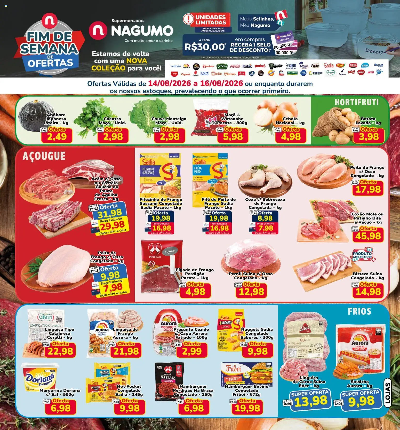 Pré-Visualização do folheto "Nagumo ofertas FDS" da loja Nagumo válido a partir de 14/08/2026