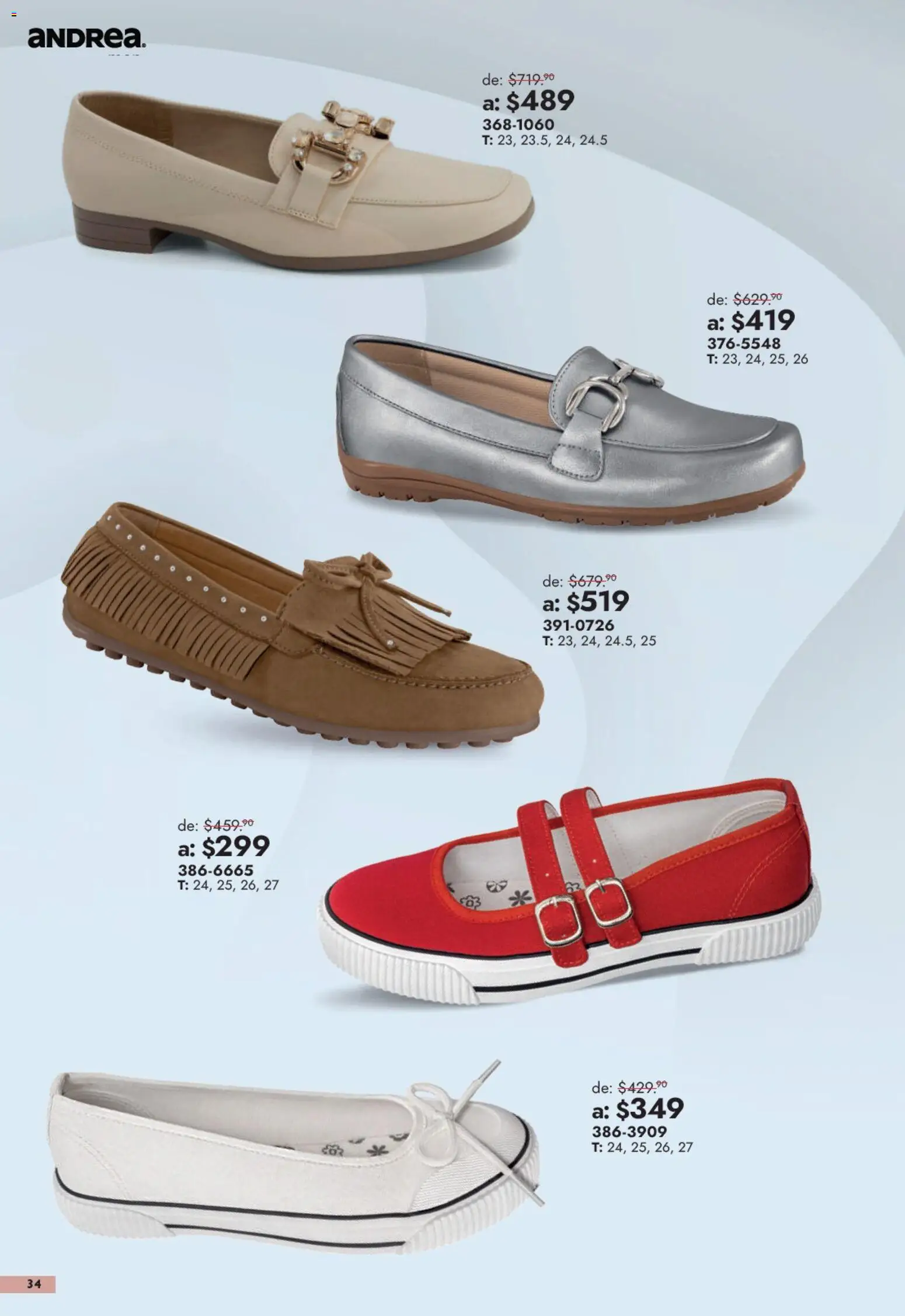 Vista previa las ofertas de la tienda Andrea - Andrea catálogo Outlet desde el 13/09/2026 