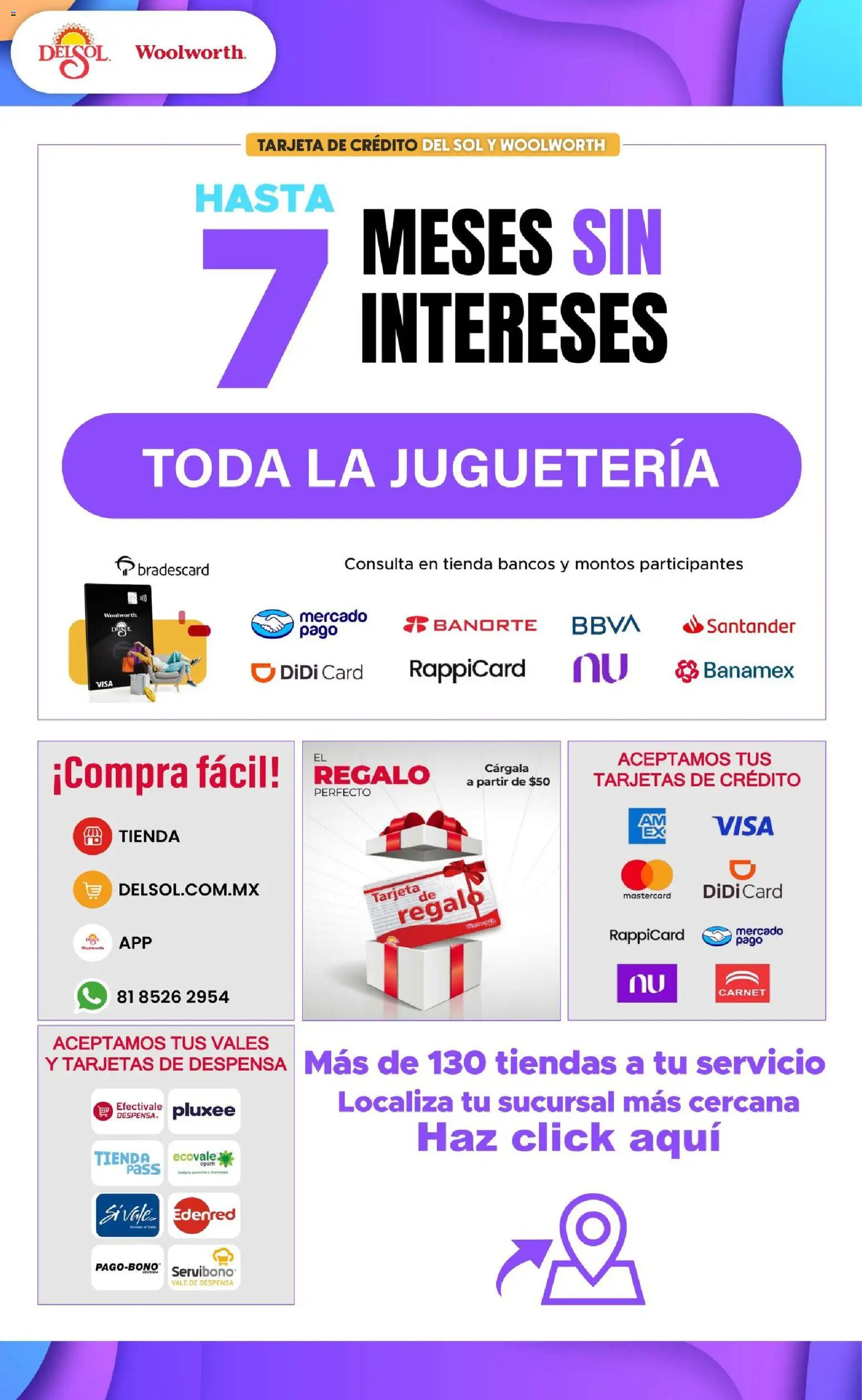 Vista previa las ofertas de la tienda Del Sol y Woolworth - Del Sol y Woolworth catálogo El Castillo del Juguete desde el 01/10/2026 - Despensa