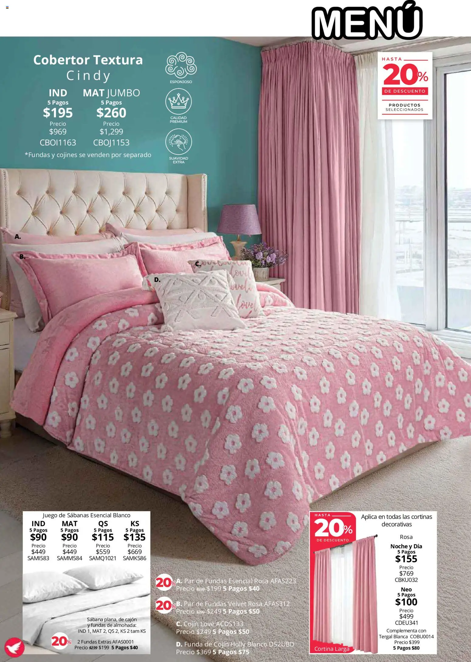 Vista previa las ofertas de la tienda Colchas Concord - Colchas Concord catálogo Colección Cobertor desde el 01/08/2026 